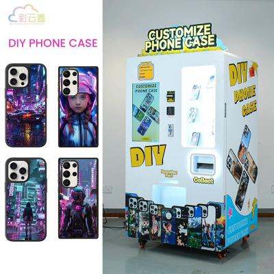 China Convenient Metal Phone Case Printing Vending Machine Personalized With Coin Payment for sale