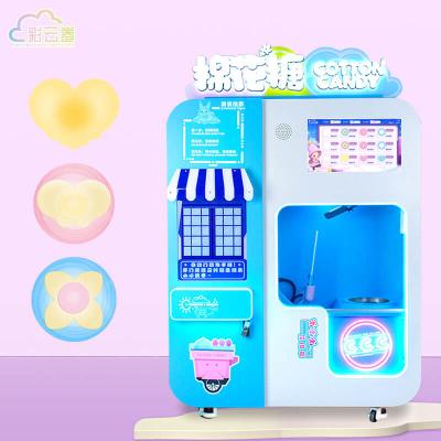 China Convenient Dispensing Flower Cotton Candy Vending Machine With LCD Screen Display for sale