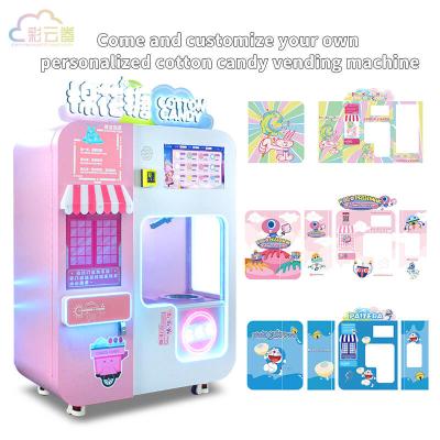 China Máquina de venta de candy con pantalla LCD de 50 Hz con funcionamiento de moneda Máquina de cotton candy en el centro comercial en venta