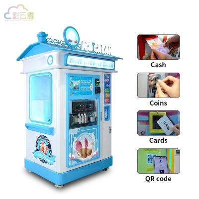 China High Capacity Ice Cream Vending Machine With SDK Function 28L Cup Capacity for sale