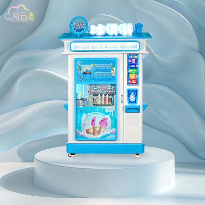 China Soft Ice Cream Vending Machine Automatic Customized Logo Accept for sale