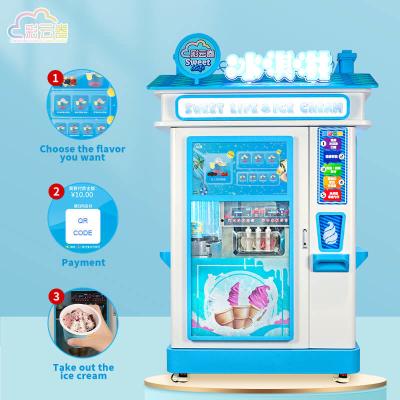 China OEM ODM Ice Cream Vending Machine Businesses For Amusement Parks for sale