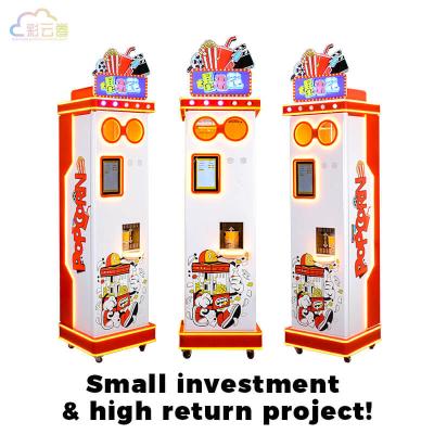 China Fresh Popcorn Vending Machine With LCD Screen Display / Metal Acrylic Plastic Body for sale