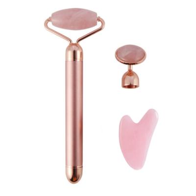 China Stick Crystal Jade Eye Care Beauty Set Jade Panel Combination 3D Scraping Massage Face-Lifting Instrument for sale