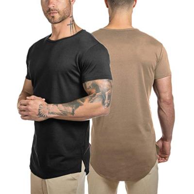 China 2022 QUICK DRY new fashion QUICK DRY plus length T-shirt men's T-shirt extra long size T-shirts long for sale