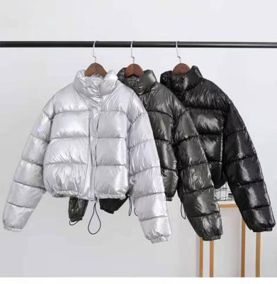 China 2022 Viable Fashionable Shiny Short Women's Viable Down Jacket Women's Stripper Jacket for sale