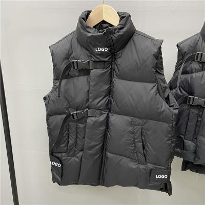 China 2022 Wholesale Custom Anti Wrinkle Women Down Jackets Padded Vests Plus Size Sleeveless Stripper Winter Jackets for sale