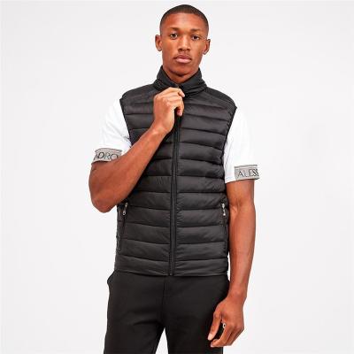 China 2021 Winter Anti-Wrinkle Men's Ultra Light Black Vest Duck Down Vest Stripper Vest Custom Made Wholesale for sale