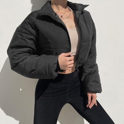 China 2022 New Fahion Breathable Ladies Clothes Short Breathable Jackets Plus Size Women Winter Cropped Bubble Coats for sale