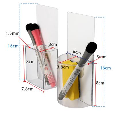 China OEM Design Detachable Durable Removable Reusable Pen Holders Plastic Pen Holder For Desktop Soft Surface for sale