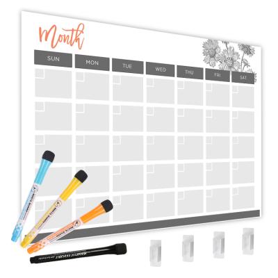 China Multi Magnetic Calendar Weekly Monthly Dry Erase Office Planner Sticky Color Sticky Planner for Lean Management for sale