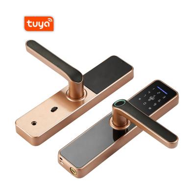 China Aluminum Alloy Fingerprint Pin Code Biometric Card Key Open Cylinder Lock Doors Cylinder Security Door Lock Euro for sale