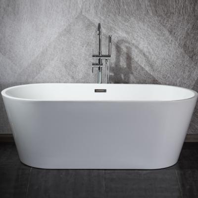 China BALISI Color Oval Shape Mini Hotel Free Standing Bathtub Design Acrylic White Small Size Free Standing Bathtub for sale