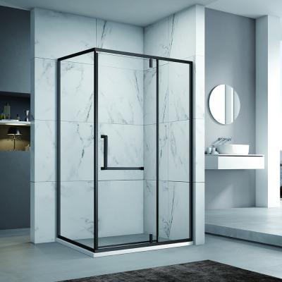 China Modern BALISI made in porcelain black frame shower enclosed glass shower room for sale