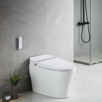 China New European Style Floor-Mounted Double-Flow Sanitary Ware or Wall Mount Automatic Ceramic Bathroom One-Piece Smart Toilet for sale