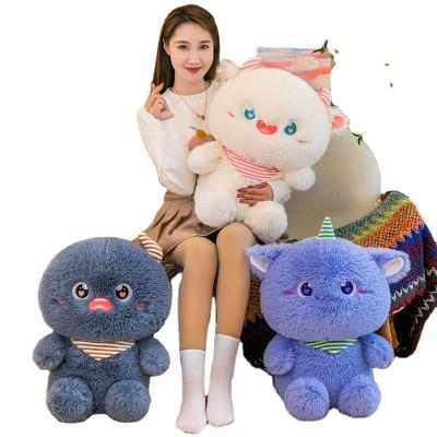 China Factory New Plush 2023 Long Hair Custom Soft Plaid PP Cotton Cute Monster Plush Toy for sale