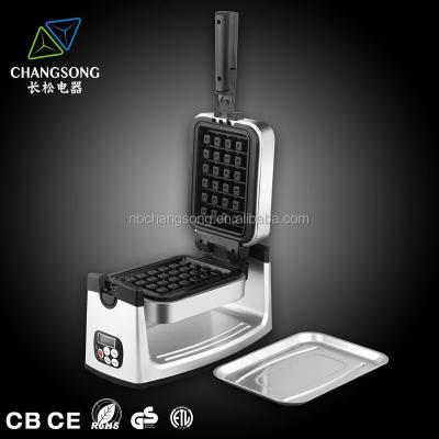 China Adjustable Thermostat Best Quality Electric Rotary Waffle Maker With Temperature Control RW-068 for sale