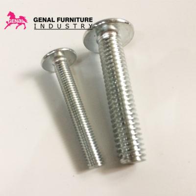 China durable zinc finish self tapping adjustable metal sofa screw for sale