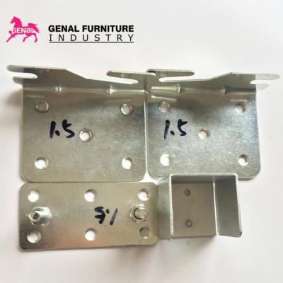 China Frame Support  Furniture Fittings Hardware Metal Bed Joint Connector for sale