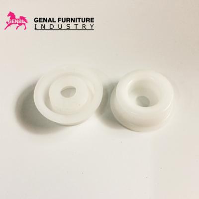 China Wear-proof PP material white circle furniture wholesale castor plastic accessories for sale