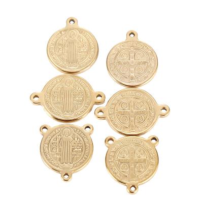 China Jesus Christ Religious Jewelry Crusader Casting Disc Stainless Steel Cross Pendant Customized Luxury From Europe and America for sale