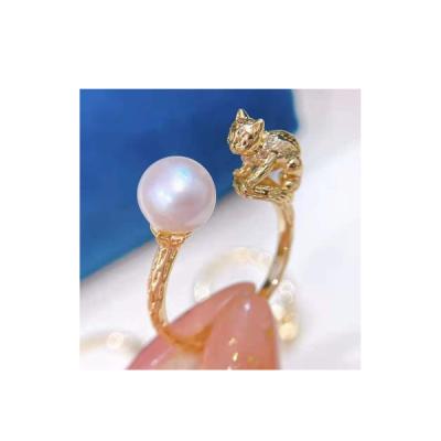 China High Quality EMMA EM026 Nature Circle Pearl Cat Perfect Rings for sale