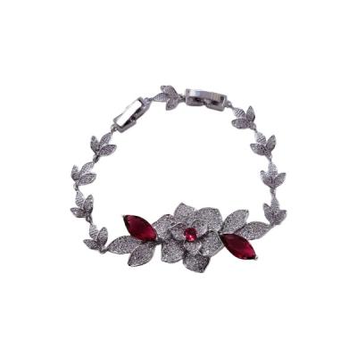 China High Quality EMMA EM017 Flower Shape Zircon Lady Bracelet for sale