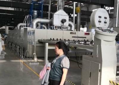 China Máquina de materia textil humanizada de Stenter del diseño, evaporación de la aprestadora de la materia textil alta en venta