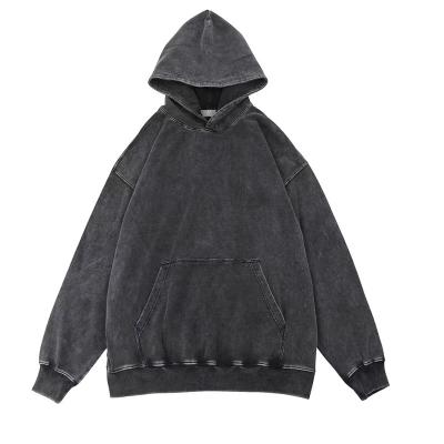 China 2022 Wholesale Professional Oversized Pullover Drop Wash Acid Windproof Shoulder Hoodies for sale