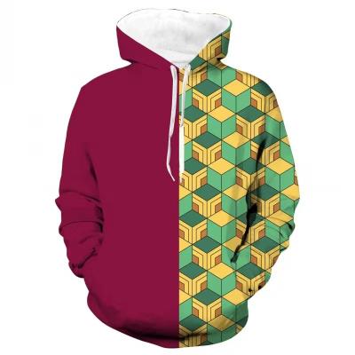 China Custom Windproof 3D Printing Color Block Mens Polyester Sublimation Hoodies / Sweatshirts for sale