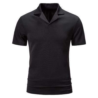 China New Design QUICK DRY Slim Fit Short Sleeve 95% Polyester 5% Spandex Solid Polo T-Shirt for sale