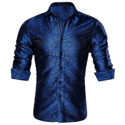 China Anti-pilling Long Sleeve Dress Shirt For Men Button Down Shirts Woven Formal for sale