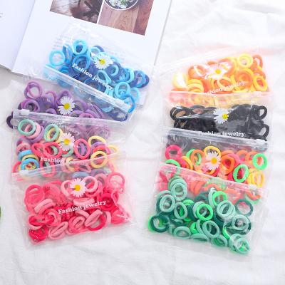 China One Selling Simpel Hair Tie Solid Color Ponytail Hot Elastic Seamless Cotton Hairbands For Girls for sale