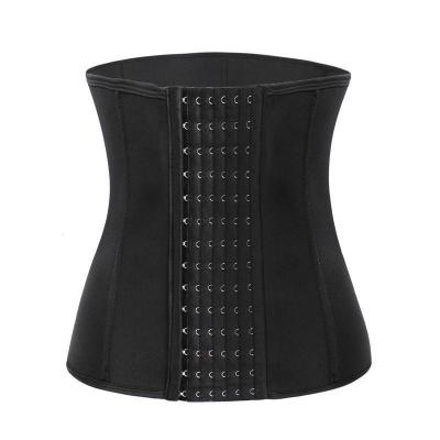 China Factory Wholesale Women Antibacterial Plus Size Corset 3 Hooks Latex Waist Trainer With 9 Steel Bone Waist Trainer Corset for sale