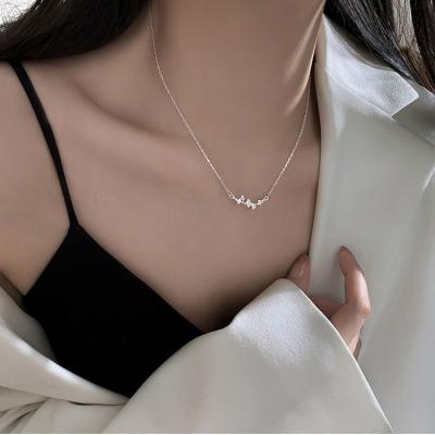 China FASHIONABLE Sterling Silver Gingko Leaf Pendant Necklace 925 Fine Jewelry Necklace For Women for sale