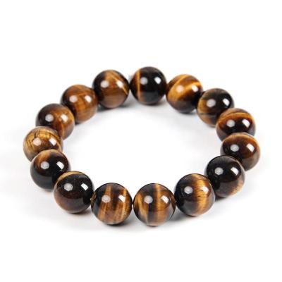 China Wholesale Men's Tiger Eye Bracelet Gemstone Jewelry Grade AB+ 4/6/8/10/12/14/16mm from BOHEMIA for sale