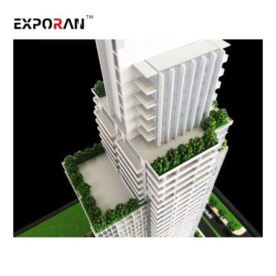 China Public Buildings Real Estate Brazil Architectural Model Manufacturer Architectural Model Factory Modern LED Lighting Building Model for sale