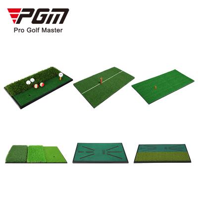 China PGM Manufacturer logo custom foldable indoor portable green artificial grass practice outdoor mini golf hitting mat for sale