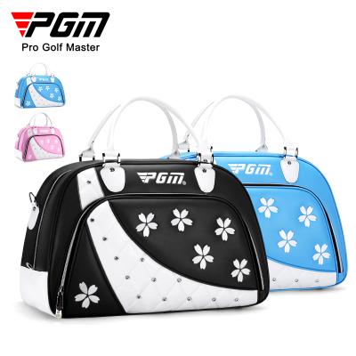 China Outdoor Waterproof Golf Activity PGM YWB039 Ladies Boston Golf Apparel Carrier Bag Microfiber Golf Boston Bag for sale