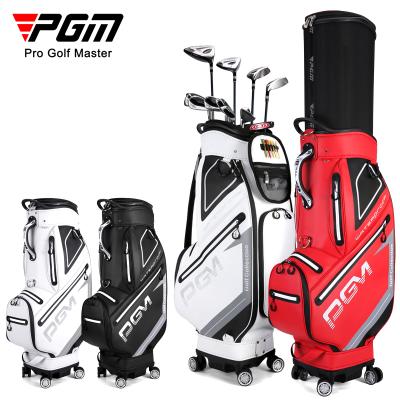 China Outdoor Waterproof Golf Activity PGM QB098 Golf Club Travel Bag TPU Custom Logo Golf Bag With Wheel for sale