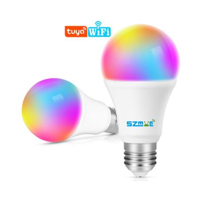 China Warehouse E27 9W LED WiFi Tuya Smart Energy Saving Light Bulb Compatible with Alexa and Google Assistant for sale