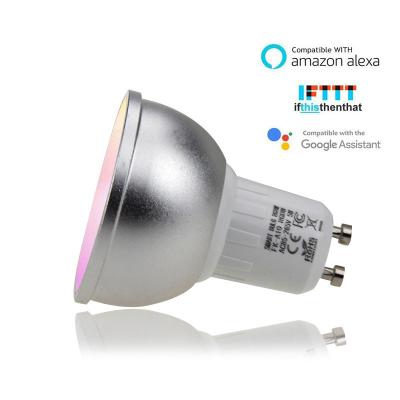 China Theme Park Connector GU10 Smart Light Bulbs Color 5W Tuya Gu10 Led Tuya Wifi Smart Bulb for sale