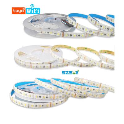 China 2021 Smart Home WiFi Tuya Smart Home Alexa Echo Show 5 Google Compatible Theme Park Color LED Strip Lights SZMYQ 5m Tuya's Nest for sale