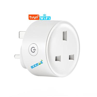 China UK Alexa Wifi Remote Control Tuya Home Power Mini Electrical 10a 220v Smart Plug Residential/Multipurpose Radio Wall Timer Socket MYQ for sale