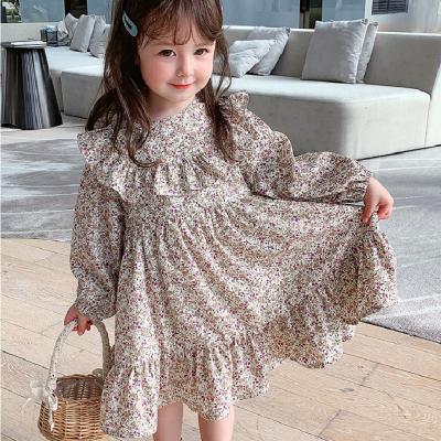 China Autumn Long Sleeve Bridesmaids Dresses Korean Fashion Long Sleeve Princess Dress Cute Little Kids Dress Spring Costume for sale