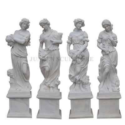 China Traditional Life Size Marble Statues Four Seasons Marble Statue Sculpture for sale