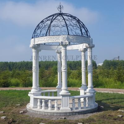 China Factory price marble stone pavilion EUROPEAN marble gazebo for sale