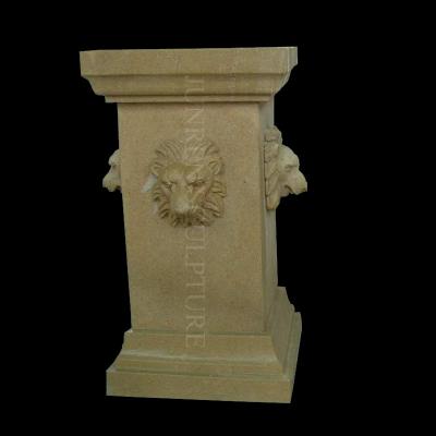 China European style marble column marble pillar decorative marble pedestal base for statue sculpture for sale