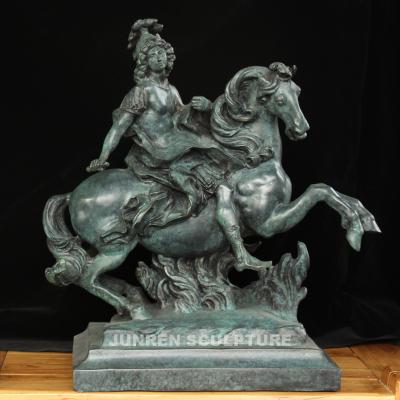 China Solider Bronze Bronze Statue Craft Europe Table Warrior Bronze Statue For Sale for sale