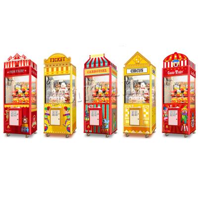 China Good Quality Coin Operated Or Cash Bill Customized Plush Toy Arcade Crane Machine Prize Claw Sticker Machine For Shopping Mall for sale